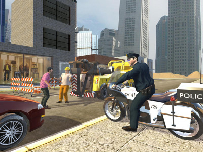 اسکرین شات بازی US Police Bike Chase Game 5
