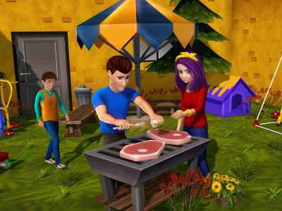 اسکرین شات بازی Virtual Happy Family Life Game 5