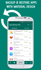 اسکرین شات برنامه Apps Backup and Restore 1