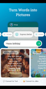 اسکرین شات 2 برنامه Bobble AI Keyboard Memes, Gifs