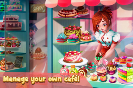 اسکرین شات بازی Dessert Chain: Café Waitress & Restaurant Chef 1
