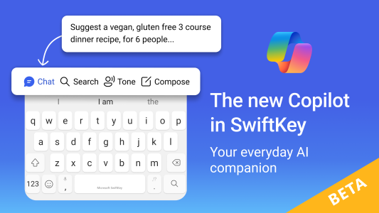 اسکرین شات 1 برنامه Microsoft SwiftKey Beta
