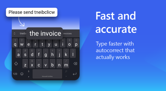 اسکرین شات 2 برنامه Microsoft SwiftKey AI Keyboard