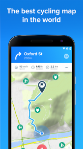 اسکرین شات برنامه Bikemap - Your Cycling Map & GPS Navigation 1