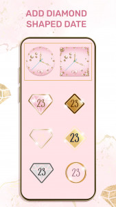 اسکرین شات 5 برنامه Diamond Gold Watch Face