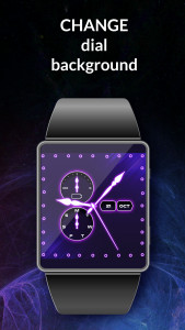 اسکرین شات 3 برنامه Neon Blue Watch Face