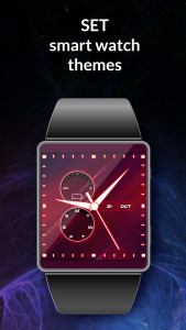 اسکرین شات 6 برنامه Neon Blue Watch Face