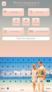 اسکرین شات برنامه Photo Keyboard Custom Themes 1