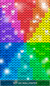 اسکرین شات برنامه Sequin Flip Live Wallpaper Rainbow 7