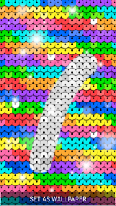 اسکرین شات برنامه Sequin Flip Live Wallpaper Rainbow 3