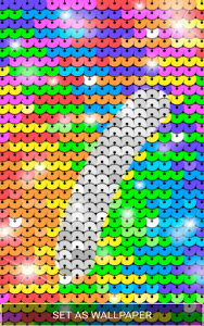 اسکرین شات برنامه Sequin Flip Live Wallpaper Rainbow 6
