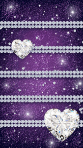 اسکرین شات برنامه Diamond Hearts Wallpaper 5