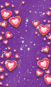 اسکرین شات برنامه Diamond Hearts Wallpaper 7