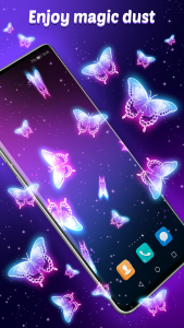 اسکرین شات برنامه Live Wallpaper Magic Butterfly 2