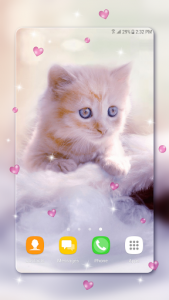 اسکرین شات برنامه Cute Kitten Live Wallpapers 2