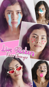 اسکرین شات برنامه Live Stickers Face Changer 3