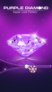 اسکرین شات برنامه Purple Diamond Flower Zipper 4