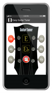 اسکرین شات برنامه Easy Guitar Tuner 2