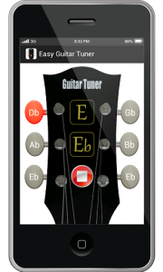 اسکرین شات برنامه Easy Guitar Tuner 2