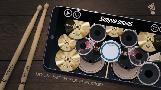 اسکرین شات 1 بازی Simple Drums - Drum Kit