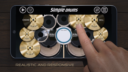 اسکرین شات 2 بازی Simple Drums - Drum Kit