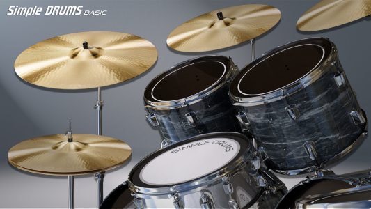 اسکرین شات برنامه Simple Drums Basic - Drum Set 1