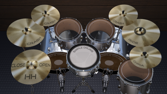 اسکرین شات برنامه Simple Drums Basic 5