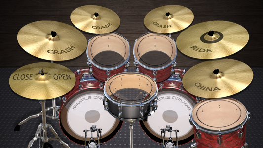 اسکرین شات برنامه Simple Drums Basic - Drum Set 7