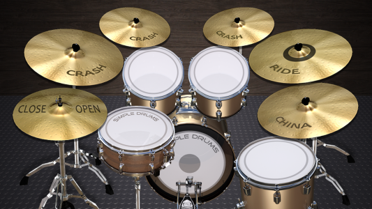 اسکرین شات برنامه Simple Drums Basic - Drum Set 8