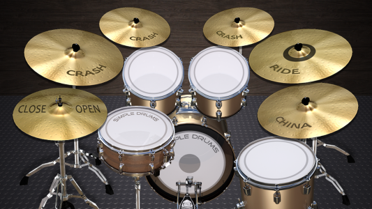 اسکرین شات برنامه Simple Drums Basic 8