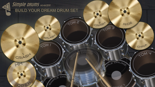 اسکرین شات 1 برنامه Drums Maker: Drum simulator