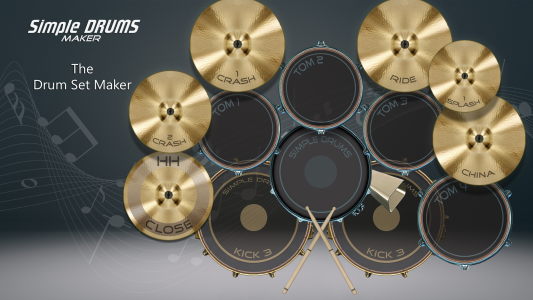 اسکرین شات برنامه Drums Maker: Drum simulator 1