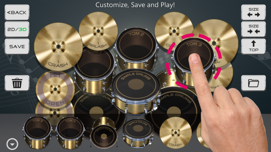 اسکرین شات برنامه Drums Maker: Drum simulator 3