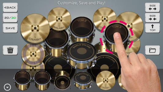 اسکرین شات برنامه Drums Maker: Drum simulator 3