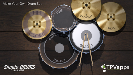 اسکرین شات برنامه Drums Maker: Drum simulator 1