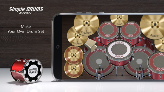 اسکرین شات برنامه Drums Maker: Drum simulator 1