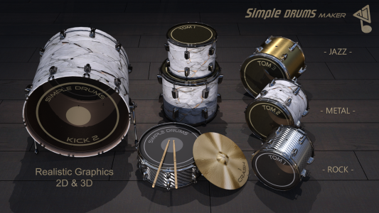 اسکرین شات 4 برنامه Drums Maker: Drum simulator