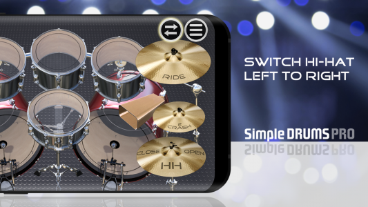 اسکرین شات برنامه Simple Drums Pro: Virtual Drum 2