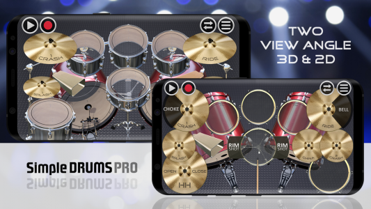 اسکرین شات برنامه Simple Drums Pro: Virtual Drum 3