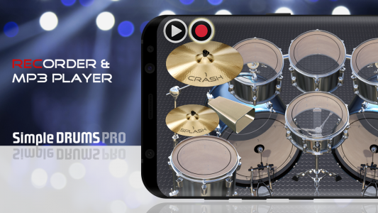 اسکرین شات برنامه Simple Drums Pro: Virtual Drum 1