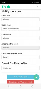 اسکرین شات برنامه Track - Email Tracking 7