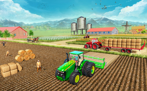 اسکرین شات برنامه Tractor Farming Simulator Game 4