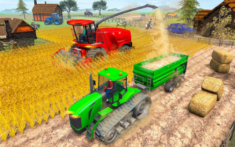 اسکرین شات برنامه Tractor Farming Simulator Game 3