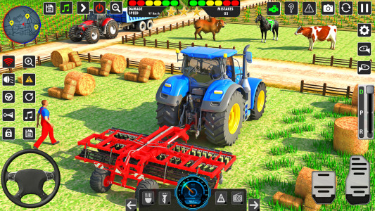اسکرین شات بازی Real Tractor Driving Games 4