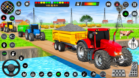 اسکرین شات بازی Real Tractor Driving Games 6