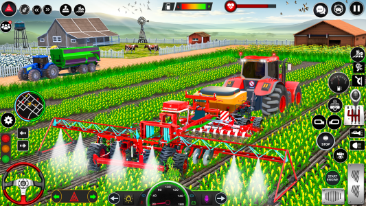 اسکرین شات بازی Real Tractor Driving Games 2
