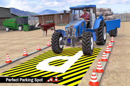 اسکرین شات برنامه Tractor Trolley Parking Drive - Drive Parking Game 8