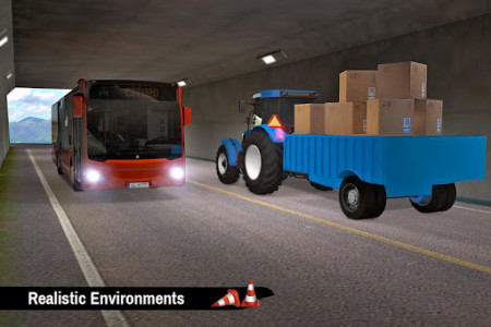 اسکرین شات برنامه Tractor Trolley Parking Drive - Drive Parking Game 7