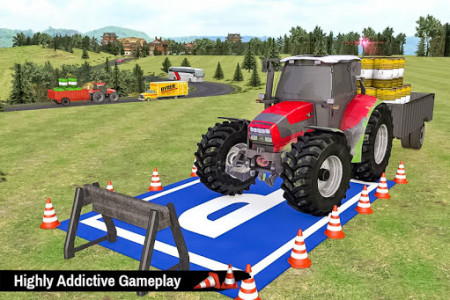 اسکرین شات برنامه Tractor Trolley Parking Drive - Drive Parking Game 6
