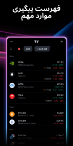 اسکرین شات 2 برنامه TradingView - سهام و فارکس